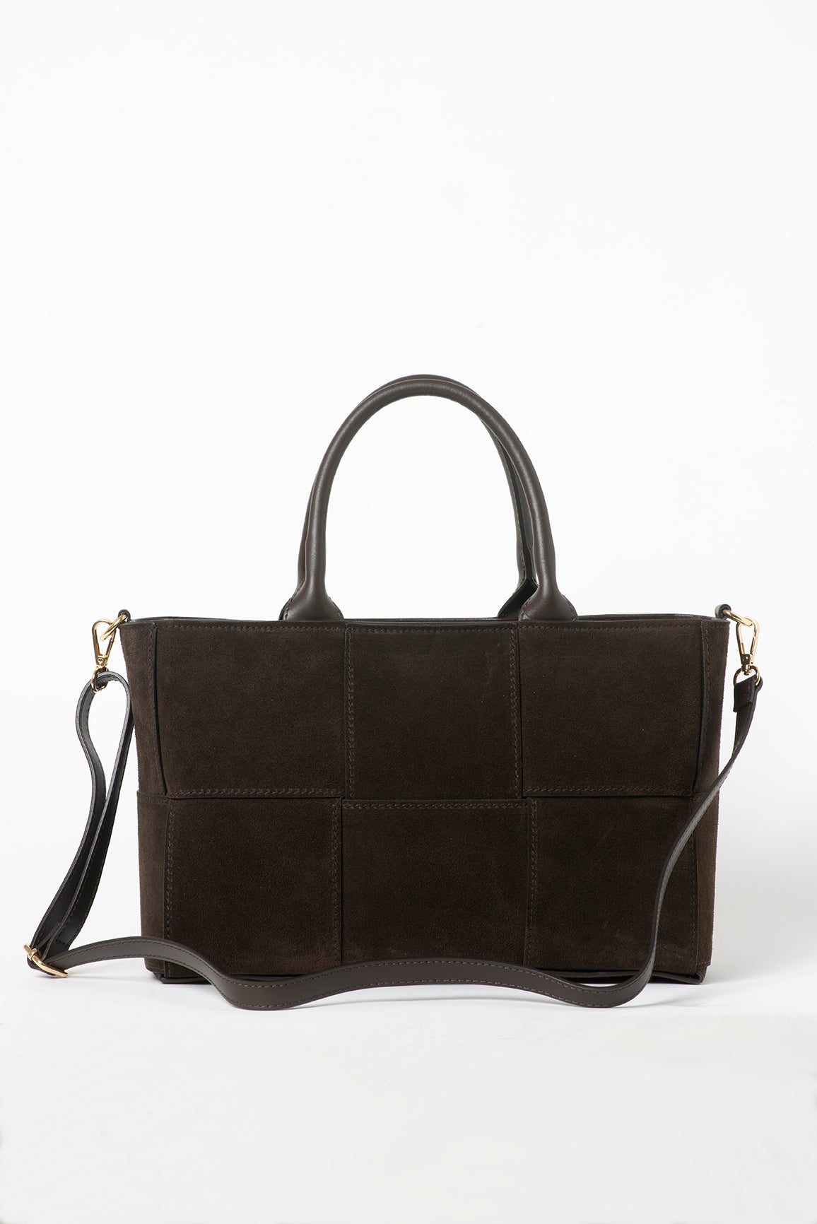 Suede Intreccio Tote