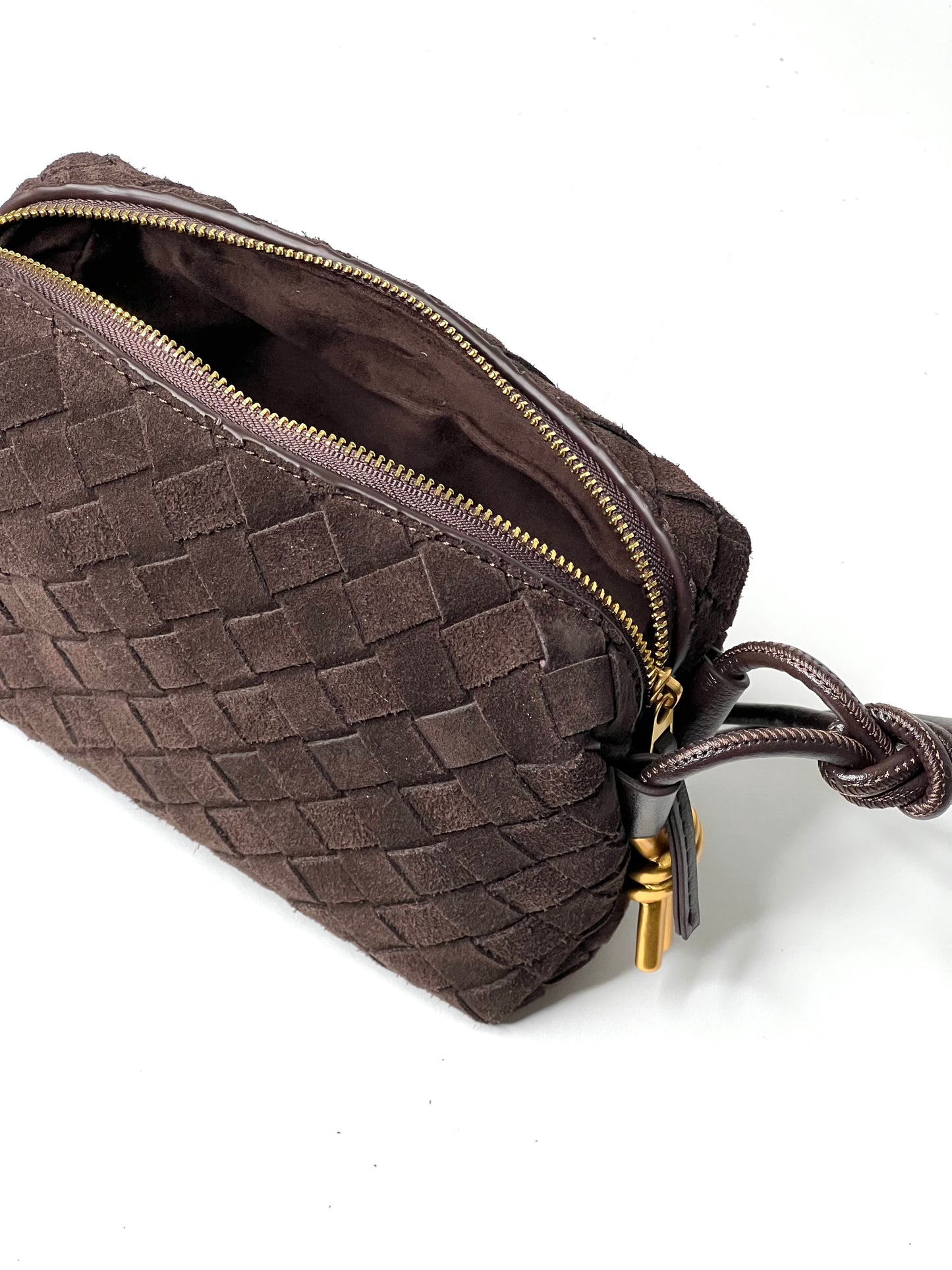 AURELIA BAG DARK BROWN SUEDE