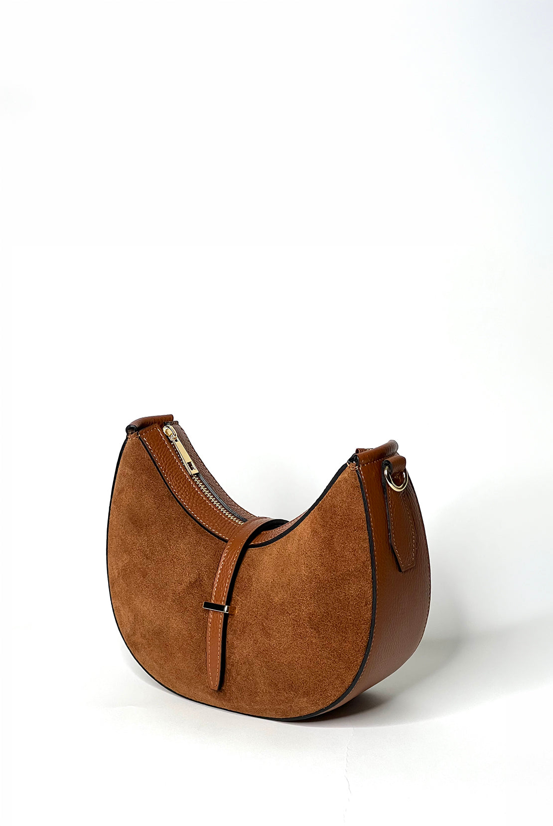 Moon Bag Suede Brown