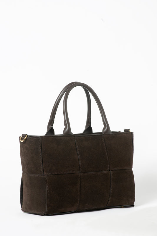 Suede Intreccio Tote