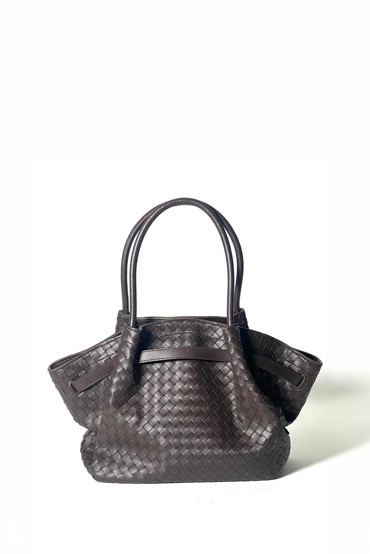 Venezia Woven Bag Dark Brown