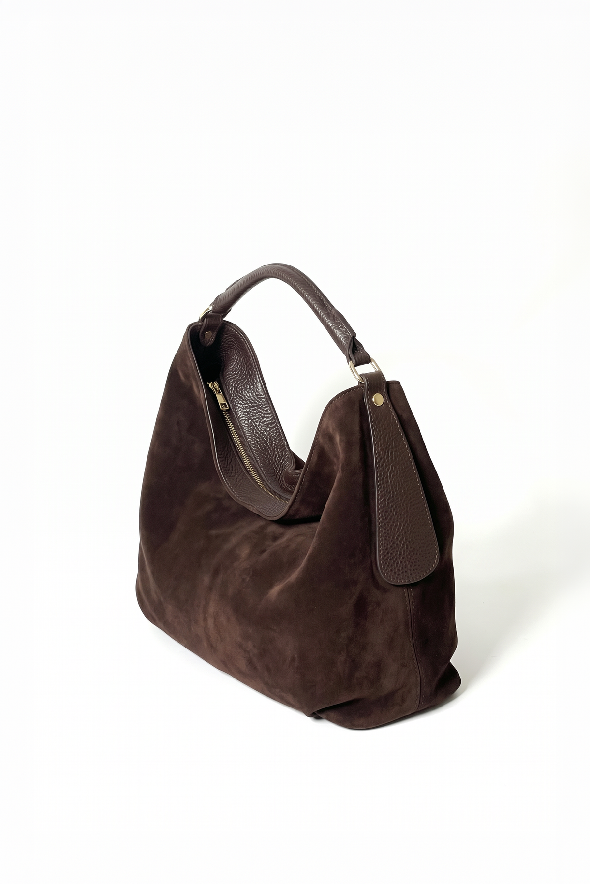Milano Bag Suede Dark Brown